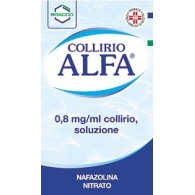 COLLIRIO ALFA 0,8 MG/ML COLLIRIO, SOLUZIONE -  8 MG/ML COLLIRIO, SOLUZIONE FLACONE 10 ML