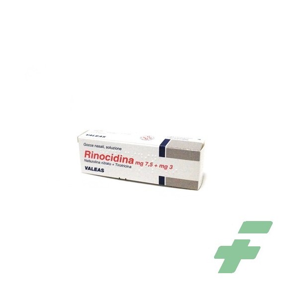 RINOCIDINA 7,5 MG + 3 MG GOCCE NASALI, SOLUZIONE -  7,5 MG + 3 MG GOCCE NASALI, SOLUZIONE 1 FLACONE DA 15 ML