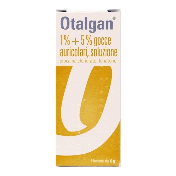 OTALGAN BERNA -  1% + 5% GOCCE AURICOLARI, SOLUZIONE FLACONE DA 6G