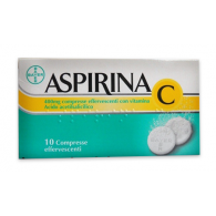 ASPIRINA 500 MG COMPRESSE -  400 MG COMPRESSE EFFERVESCENTI CON VITAMINA C 10 COMPRESSE