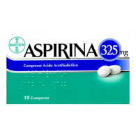 ASPIRINA 325 MG COMPRESSE -  325 COMPRESSE 10 COMPRESSE