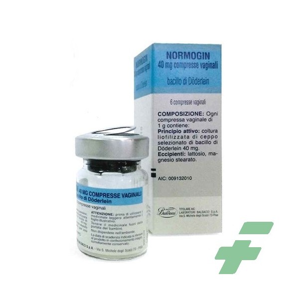 NORMOGIN – 40 MG COMPRESSE VAGINALI -  40 MG COMPRESSE VAGINALI 6 COMPRESSE VAGINALI