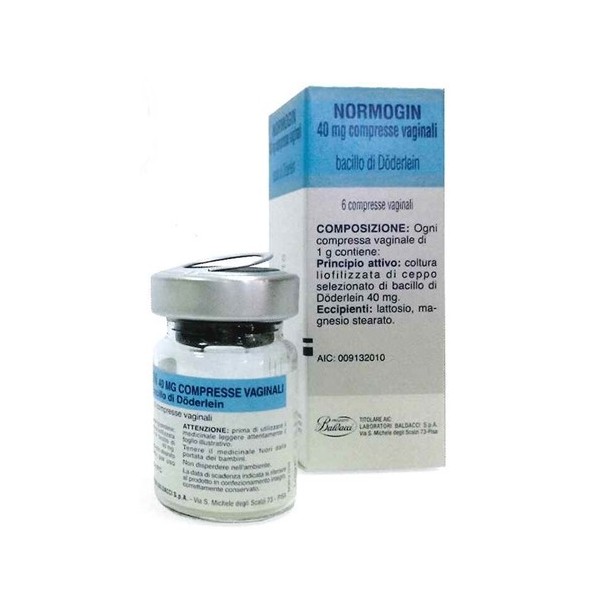 NORMOGIN – 40 MG COMPRESSE VAGINALI -  40 MG COMPRESSE VAGINALI 6 COMPRESSE VAGINALI