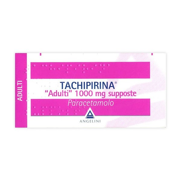 TACHIPIRINA - ADULTI 1.000 MG SUPPOSTE 10 SUPPOSTE