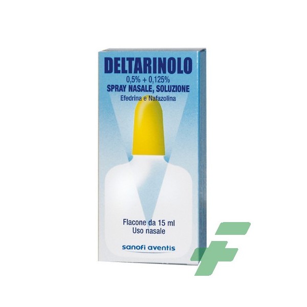 DELTARINOLO 5 MG/ML + 1,25 MG/ML SPRAY NASALE, SOLUZIONE -  0,5% + 0,125% SPRAY NASALE, SOLUZIONE FLACONE 15 ML