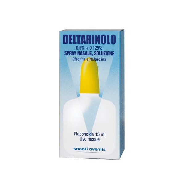 DELTARINOLO 5 MG/ML + 1,25 MG/ML SPRAY NASALE, SOLUZIONE -  0,5% + 0,125% SPRAY NASALE, SOLUZIONE FLACONE 15 ML