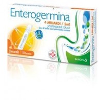 ENTEROGERMINA 4 MILIARDI/5 ML SOSPENSIONE ORALE -  4 MILIARDI/5 ML SOSPENSIONE ORALE 10 FLACONCINI