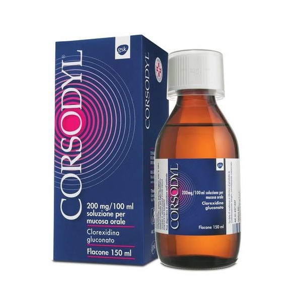 CORSODYL -  200 MG/100 ML SOLUZIONE PER MUCOSA ORALE FLACONE 150 ML