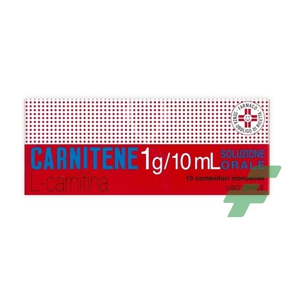 CARNITENE -  1 G/10 ML SOLUZIONE ORALE 10 CONTENITORI MONODOSE