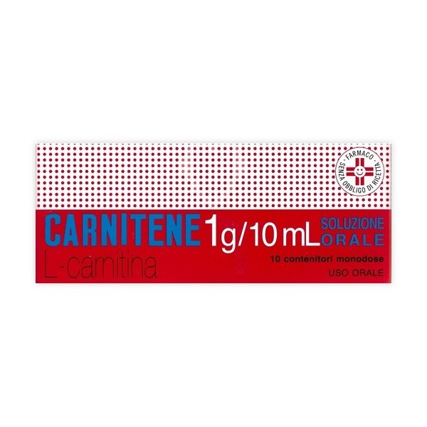 CARNITENE -  1 G/10 ML SOLUZIONE ORALE 10 CONTENITORI MONODOSE