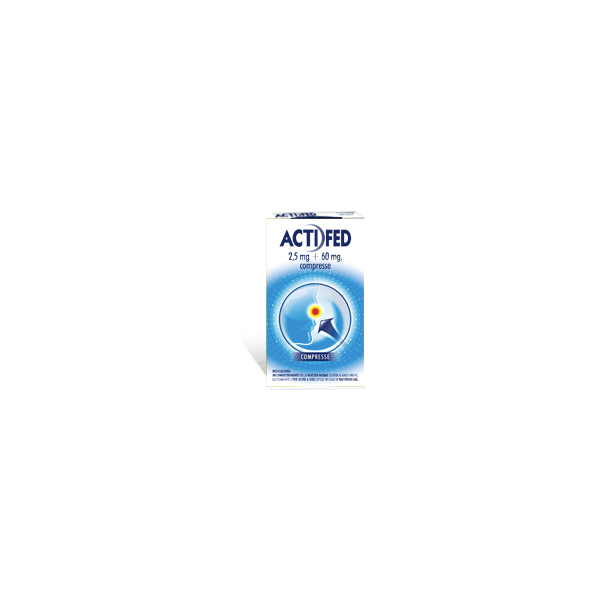 ACTIFED -  2,5 MG + 60 MG COMPRESSE 12 COMPRESSE