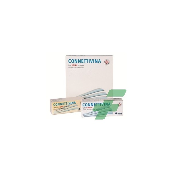 CONNETTIVINA -  2 MG GARZE IMPREGNATE 10 GARZE IMPREGNATE STERILI CM 10 X 10