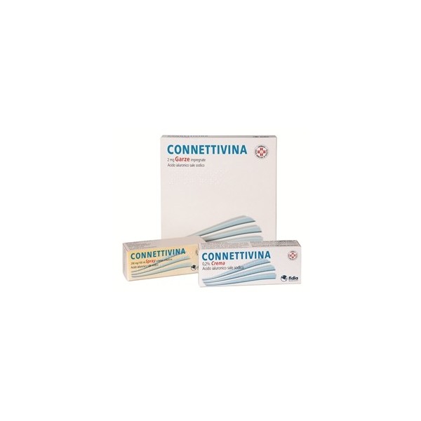 CONNETTIVINA -  2 MG GARZE IMPREGNATE 10 GARZE IMPREGNATE STERILI CM 10 X 10