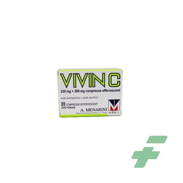 VIVIN C 330 MG + 200 MG COMPRESSE EFFERVESCENTI -  330 MG + 200 MG COMPRESSE EFFERVESCENTI 20 COMPRESSE