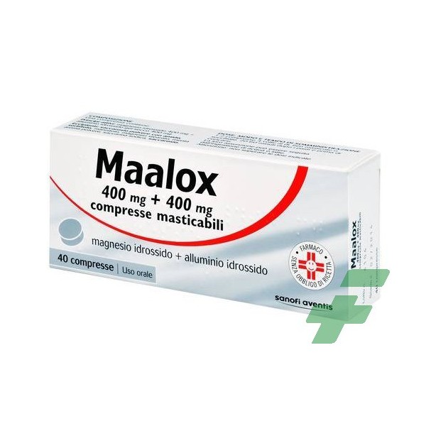 MAALOX SOSPENSIONE ORALE/ COMPRESSE MASTICABILI - 400 MG + 400 MG COMPRESSE MASTICABILI 40 COMPRESSE