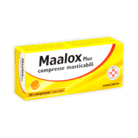 MAALOX PLUS SOSPENSIONE ORALE/ COMPRESSE MASTICABILI - PLUS COMPRESSE MASTICABILI 30 COMPRESSE