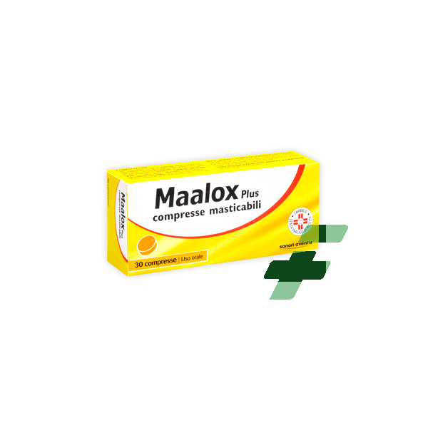 MAALOX PLUS SOSPENSIONE ORALE/ COMPRESSE MASTICABILI - PLUS COMPRESSE MASTICABILI 30 COMPRESSE