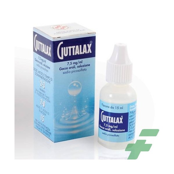 GUTTALAX 7,5 MG/ML GOCCE ORALI, SOLUZIONE -  7,5 MG/ML GOCCE, SOLUZIONE ORALE FLACONE DA 15 ML