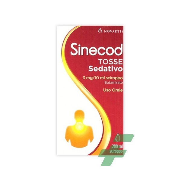 SINECOD TOSSE SEDATIVO -  3 MG/10 G SCIROPPO FLACONE DA 200 ML CON MISURINO TARATO