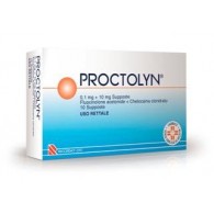 PROCTOLYN -  0,1 MG + 10 MG SUPPOSTE 10 SUPPOSTE