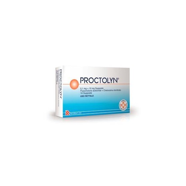 PROCTOLYN -  0,1 MG + 10 MG SUPPOSTE 10 SUPPOSTE