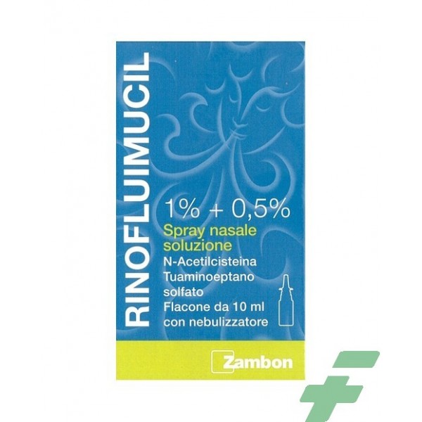 RINOFLUIMUCIL 1% + 0,5% SPRAY NASALE SOLUZIONE -  1% + 0,5% SPRAY NASALE SOLUZIONE FLACONE 10 ML