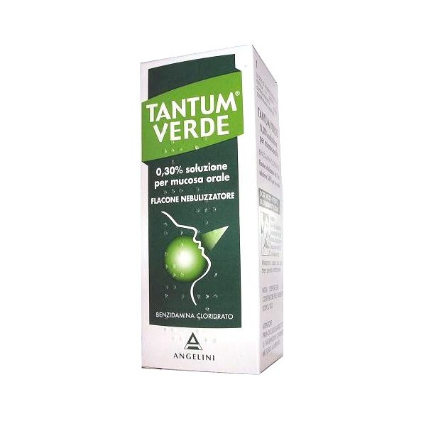 TANTUM VERDE 0,30% SOLUZIONE PER MUCOSA ORALE -  0,30% SOLUZIONE PER MUCOSA ORALE FLACONE NEBULIZZATORE 15 ML