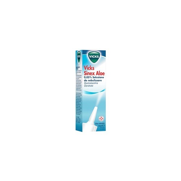 VICKS SINEX ALOE 0,05% SOLUZIONE DA NEBULIZZARE - ALOE 0,05% SOLUZIONE DA NEBULIZZARE FLACONE NEBULIZZATORE 15 ML