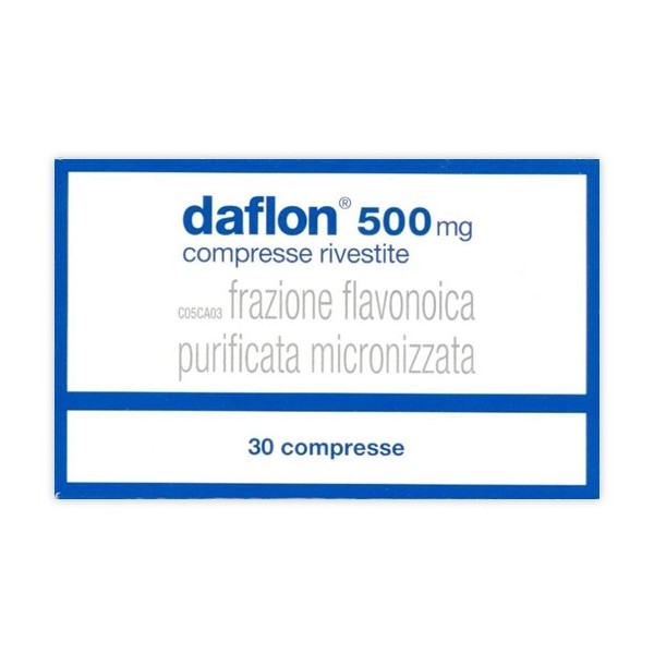 DAFLON 500 MG COMPRESSE RIVESTITE CON FILM -  500 MG COMPRESSE RIVESTITE CON FILM 30 COMPRESSE