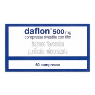 DAFLON 500 MG COMPRESSE RIVESTITE CON FILM -  500 MG COMPRESSE RIVESTITE CON FILM 60 COMPRESSE