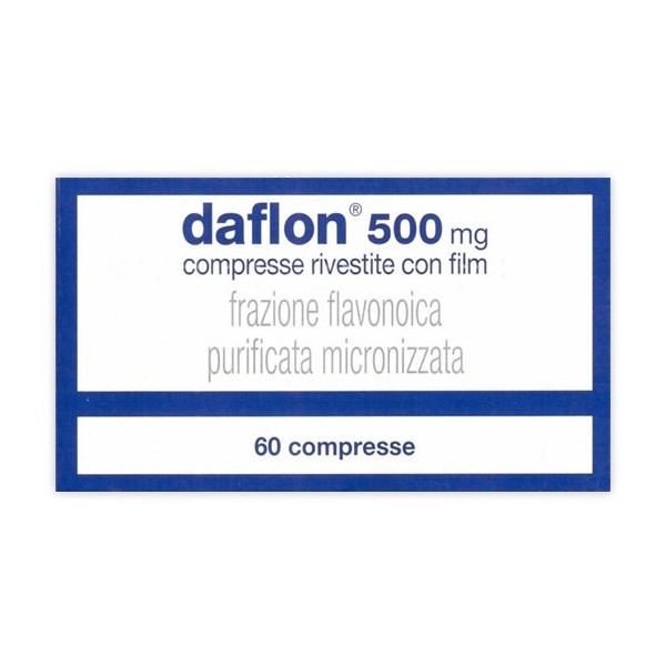 DAFLON 500 MG COMPRESSE RIVESTITE CON FILM -  500 MG COMPRESSE RIVESTITE CON FILM 60 COMPRESSE