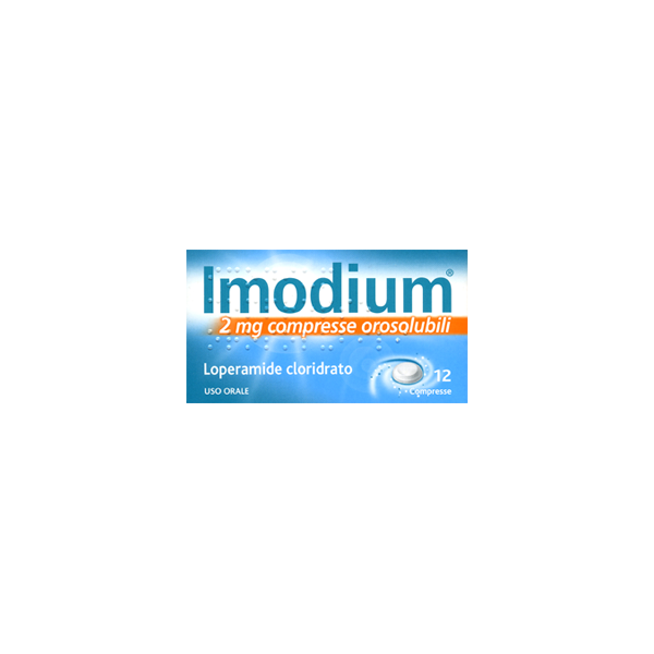 IMODIUM 2 MG -  2 MG COMPRESSE OROSOLUBILI 12 COMPRESSE