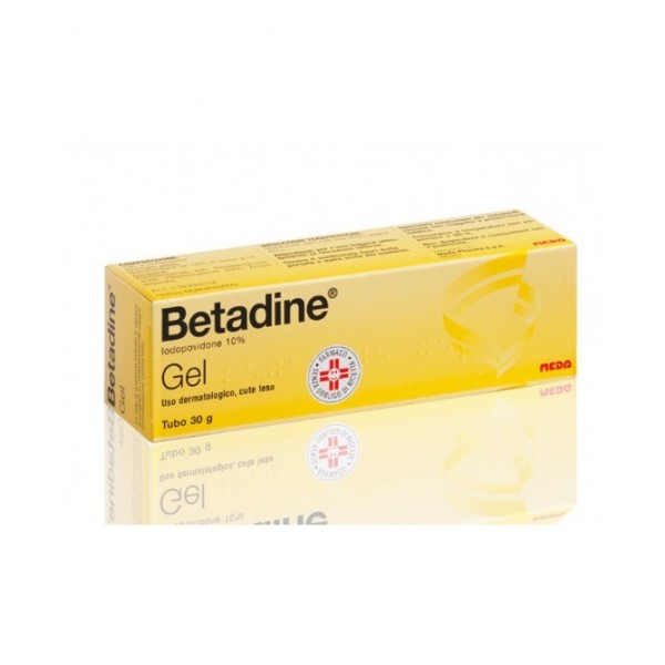 BETADINE soluzione cutanea, alcolica BETADINE gel BETADINE collutorio BETADINE garze impregnate -  10% GEL TUBO 30 G