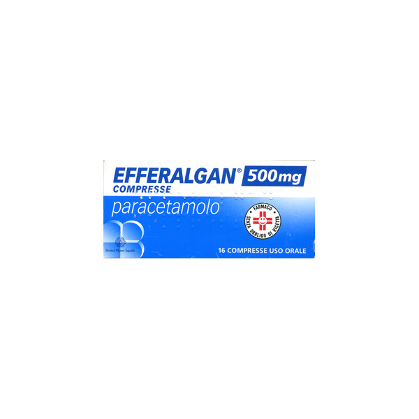 EFFERALGAN 500 mg compresse -  500 MG COMPRESSE 16 COMPRESSE