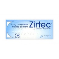 ZIRTEC 10 MG COMPRESSE RIVESTITE CON FILM -  10 MG COMPRESSE RIVESTITE CON FILM 7 COMPRESSE