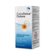 CERULISINA DOLORE, 1% + 5% GOCCE AURICOLARI, SOLUZIONE FLACONE 6 G -  1% + 5%  GOCCE AURICOLARI, SOLUZIONE 1 FLACONE CONTAGO...