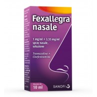 FEXALLEGRA NASALE 1 MG/ML + 3,55 MG/ML SPRAY NASALE SOLUZIONE - 1 MG/ML + 3,55 MG/ML SPRAY NASALE, SOLUZIONE 1 FLACONE DA 10 ML