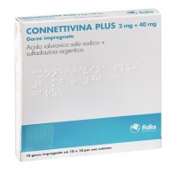 CONNETTIVINA PLUS -  2 MG + 40 MG GARZE IMPREGNATE 10 GARZE IMPREGNATE CM 10 X 10