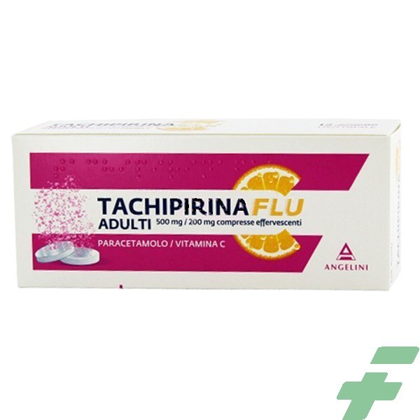 TACHIPIRINAFLU ADULTI 500 MG/200 MG COMPRESSE EFFERVESCENTI - ADULTI 500 MG/200 MG COMPRESSE EFFERVESCENTI 12 CPR