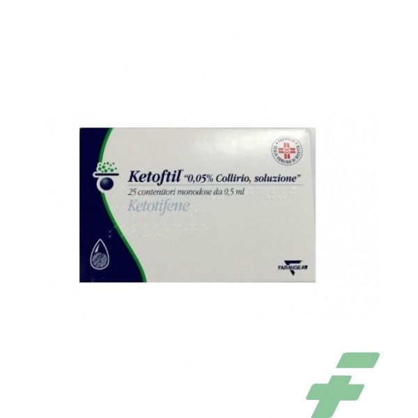 KETOFTIL -  0,05% COLLIRIO, SOLUZIONE 25 CONTENITORI MONODOSE DA 0,5 ML