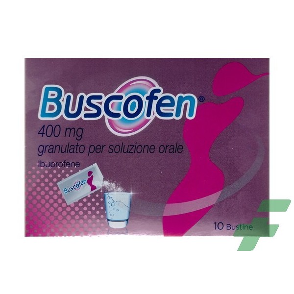 BUSCOFEN 400 MG GRANULATO PER SOLUZIONE ORALE -  400 MG GRANULATO PER SOLUZIONE ORALE 10 BUSTINE