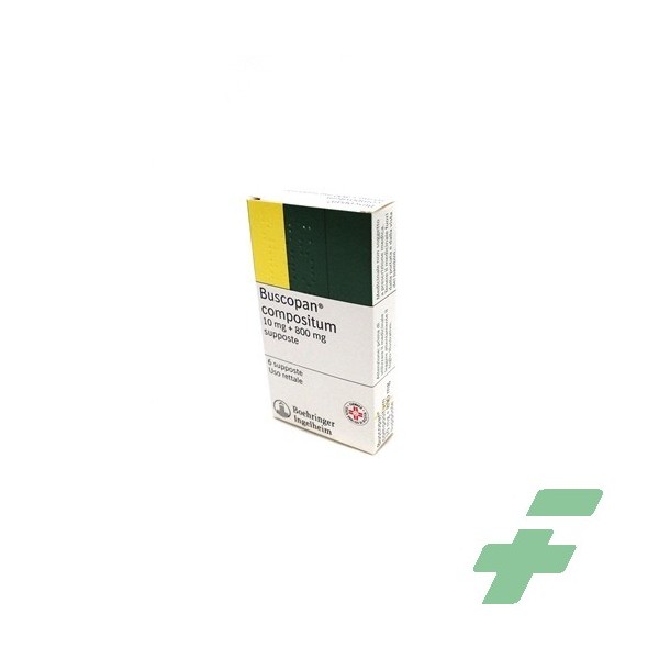 BUSCOPAN COMPOSITUM -  10 MG + 800 MG SUPPOSTE 6 SUPPOSTE