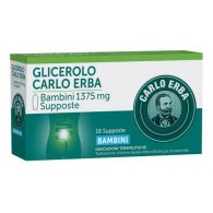 GLICEROLO CARLO ERBA - BAMBINI 1375 MG SUPPOSTE 18 SUPPOSTE