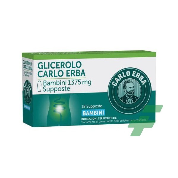 GLICEROLO CARLO ERBA - BAMBINI 1375 MG SUPPOSTE 18 SUPPOSTE