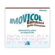 MOVICOL BAMBINI 6,9 G, POLVERE PER SOLUZIONE ORALE, GUSTO CIOCCOLATO - BAMBINI 6,9 G POLVERE PER SOLUZIONE ORALE GUSTO CIOCC...