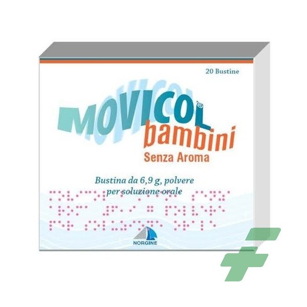 MOVICOL BAMBINI 6,9 G, POLVERE PER SOLUZIONE ORALE, SENZA AROMA - BAMBINI 6,9 G POLVERE PER SOLUZIONE ORALE SENZA AROMA 20 B...