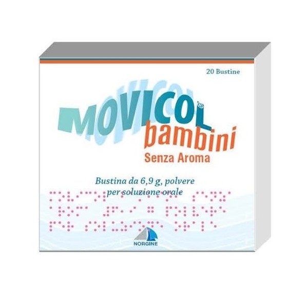 MOVICOL BAMBINI 6,9 G, POLVERE PER SOLUZIONE ORALE, SENZA AROMA - BAMBINI 6,9 G POLVERE PER SOLUZIONE ORALE SENZA AROMA 20 B...