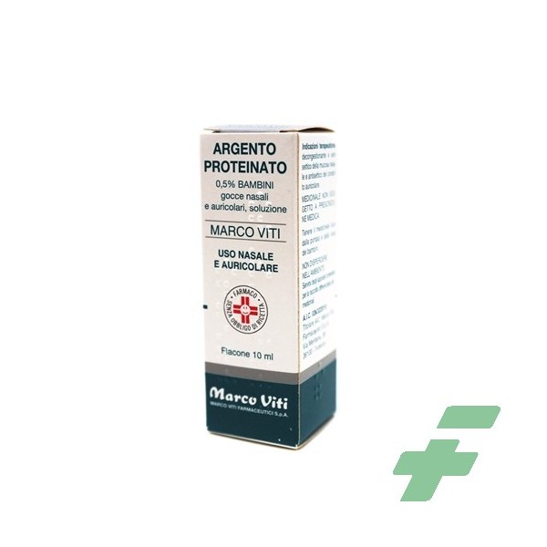 ARGENTO PROTEINATO MARCO VITI -  0,5% GOCCE NASALI, SOLUZIONE FLACONE 10 ML