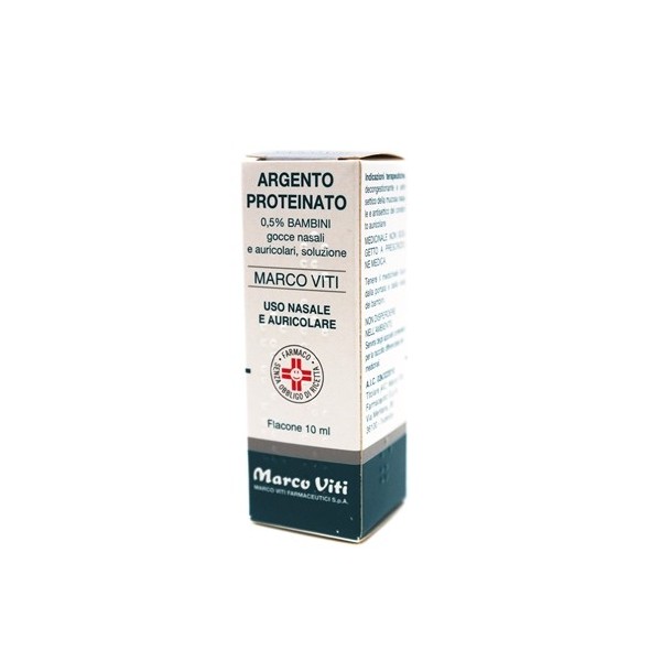 ARGENTO PROTEINATO MARCO VITI -  0,5% GOCCE NASALI, SOLUZIONE FLACONE 10 ML