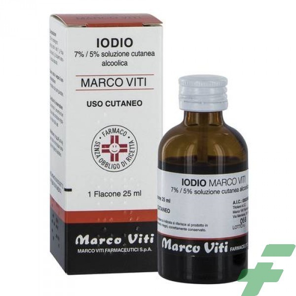 IODIO MARCO VITI 7%/5% SOLUZIONE CUTANEA ALCOLICA -  7%/5% SOLUZIONE CUTANEA ALCOOLICA 1 FLACONE 25 ML